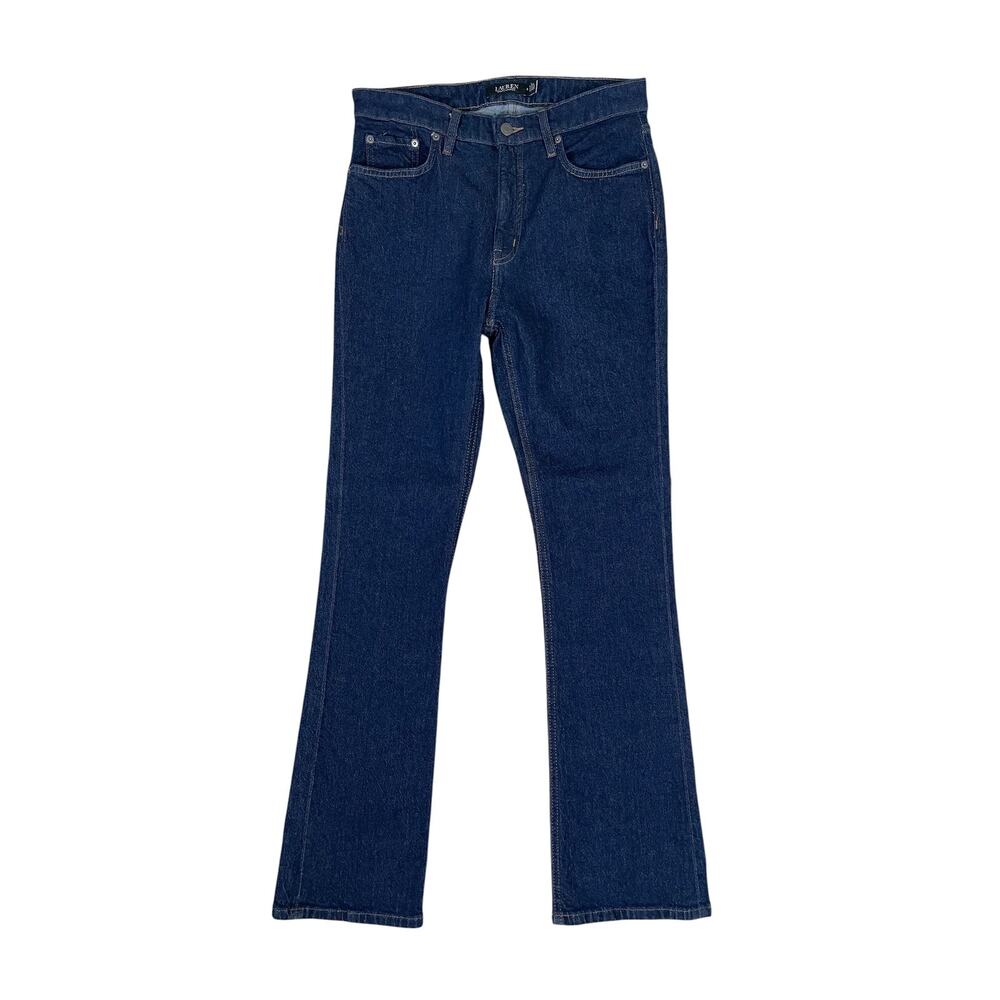 Lauren Ralph Lauren Black Label Straight Leg Jeans 8 Classic Effortlessly Chic